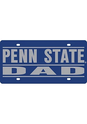Penn State Nittany Lions Navy Blue Dad Car Accessory License Plate
