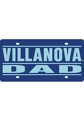 Villanova Wildcats Navy Blue Dad Car Accessory License Plate