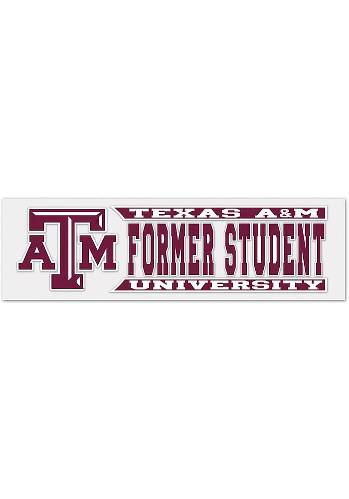Texas A&M Aggies 3x10 Alumni Auto Decal - Maroon