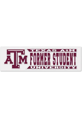 Texas A&M Aggies 3x10 Alumni Auto Decal - Maroon
