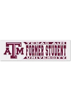 Texas A&M Aggies 3x10 Alumni Auto Decal - Maroon