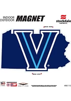 Villanova Wildcats State Shape Team Color Car Magnet - Navy Blue