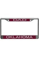 Oklahoma Sooners Dad License Plate Frame - Crimson