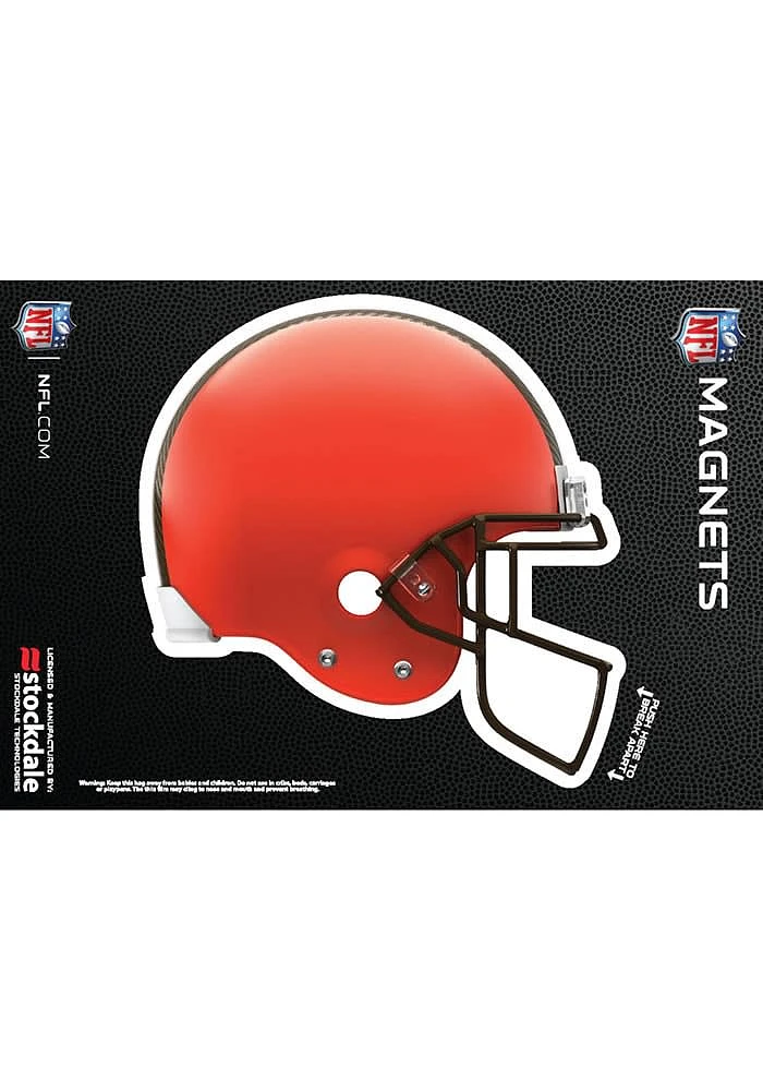 Cleveland Browns 3x5 3D Helmet Car Magnet - Orange