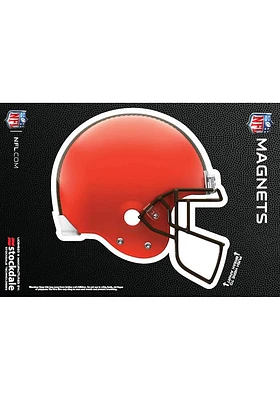 Cleveland Browns 3x5 3D Helmet Car Magnet - Orange