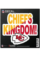 Kansas City Chiefs 6x6 Repositionable Expression Logo Auto Decal - Red