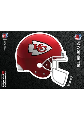 Kansas City Chiefs 3x5 3D Helmet Car Magnet - Red