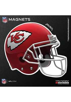 Kansas City Chiefs 6x6 3D Helmet Car Magnet - Red