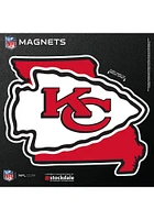 Kansas City Chiefs 6x6 State Shape Logo Car Magnet - Red