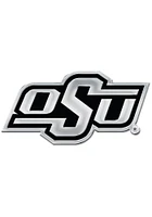Oklahoma State Cowboys Chrome Design Car Emblem - Silver