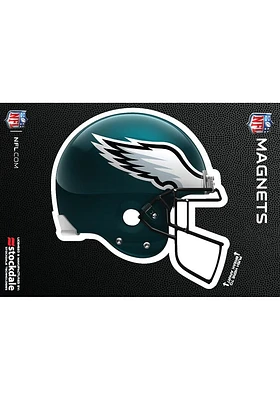 Philadelphia Eagles 3x5 3D Helmet Car Magnet - Midnight Green