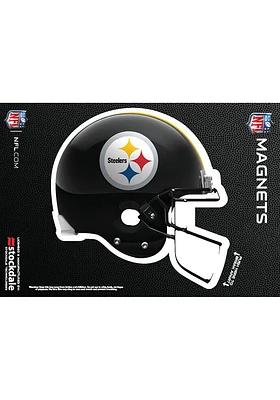 Pittsburgh Steelers 3x5 3D Helmet Car Magnet - Black
