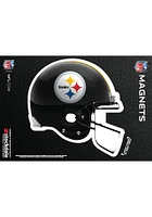 Pittsburgh Steelers 3x5 3D Helmet Car Magnet - Black