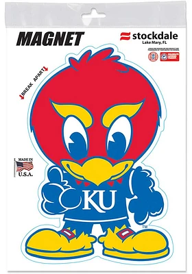 Kansas Jayhawks Baby Jay Car Magnet - Red