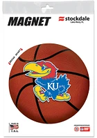 Kansas Jayhawks Basketball Car Magnet - Orange