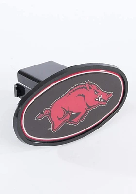 Arkansas Razorbacks Plastic Oval Car Accessory Hitch Cover