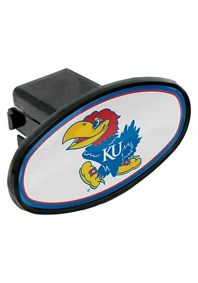 Kansas Jayhawks Plastic Oval Car Accessory Hitch Cover