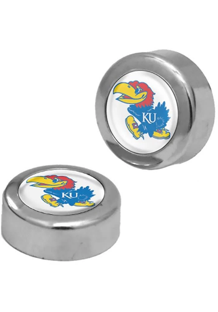 Kansas Jayhawks 2 Pack Auto Accessory Screw Cap Cover