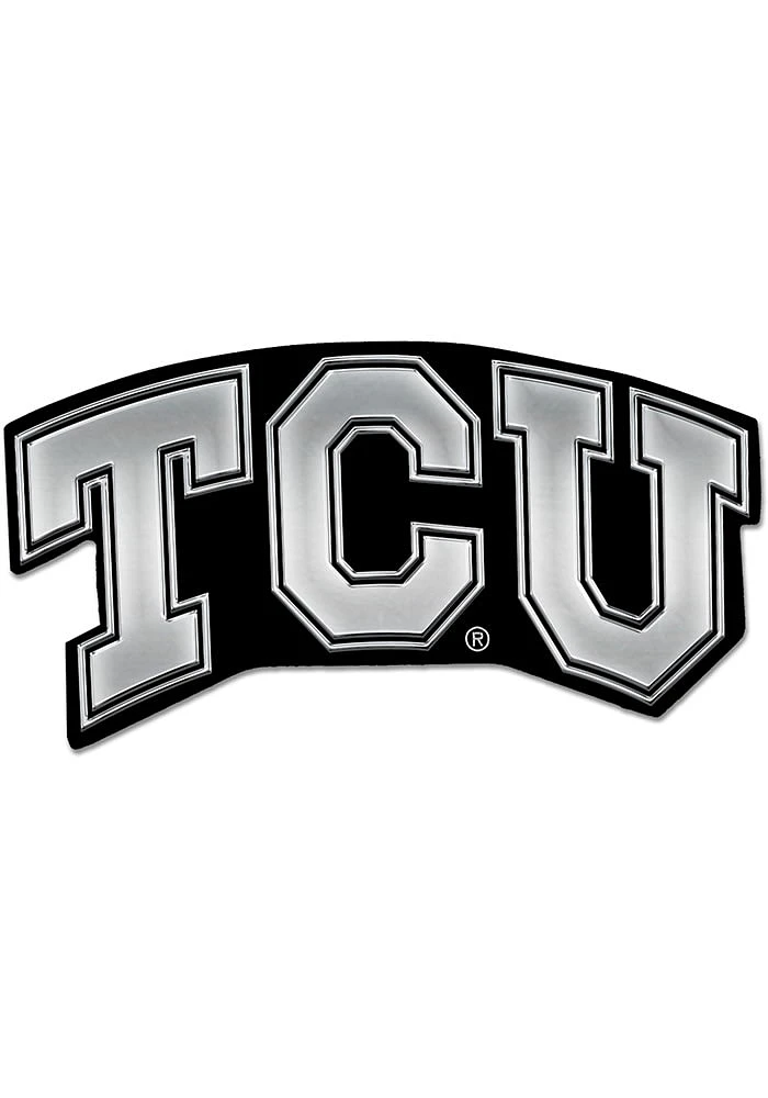 TCU Horned Frogs Chrome Car Emblem