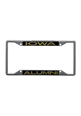 Iowa Hawkeyes Alumni License Plate Frame - Black