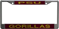 Pitt State Gorillas Silver Metal License Plate Frame - Red