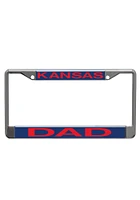 Kansas Jayhawks Dad License Plate Frame - Blue