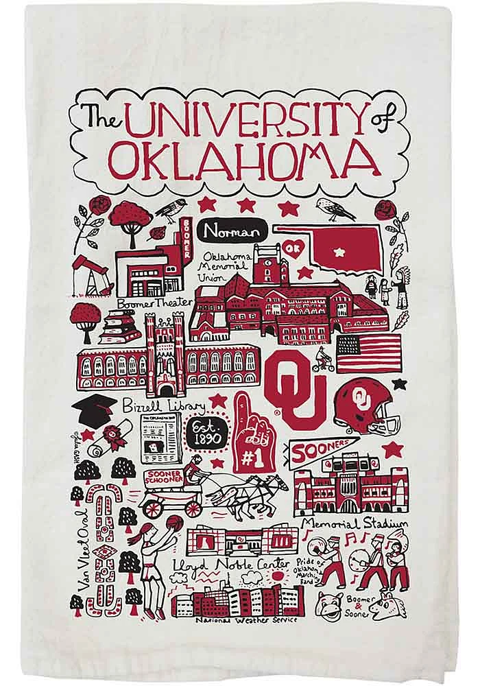 Oklahoma Sooners Julia Gash Red Towel