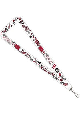 Oklahoma Sooners Julia Gash Red Lanyard - Red