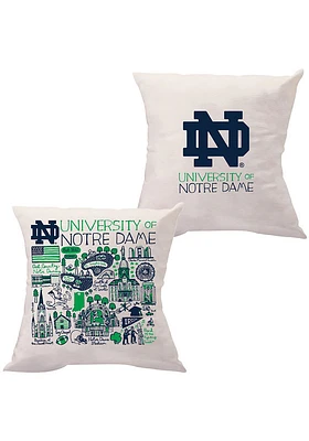 Notre Dame Fighting Irish Julia Gash 18in x 18in Throw Pillow - Navy Blue