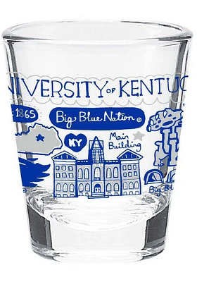 Kentucky Wildcats Julia Gash Shot Glass