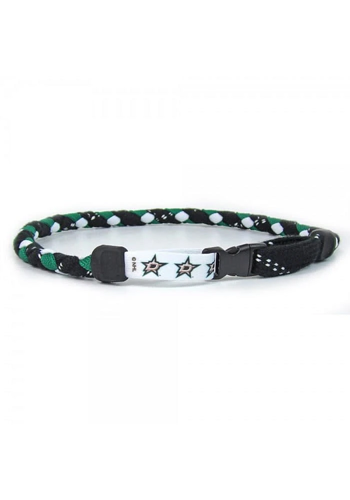 Dallas Stars Hockey Lace Mens Necklace