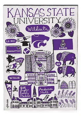 K-State Wildcats Julia Gash Jumbo Magnet