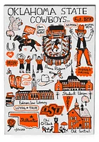 Oklahoma State Cowboys Julia Gash Jumbo Magnet