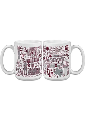 Texas A&M Aggies 15oz Julia Gash Ceramic Mug - Maroon