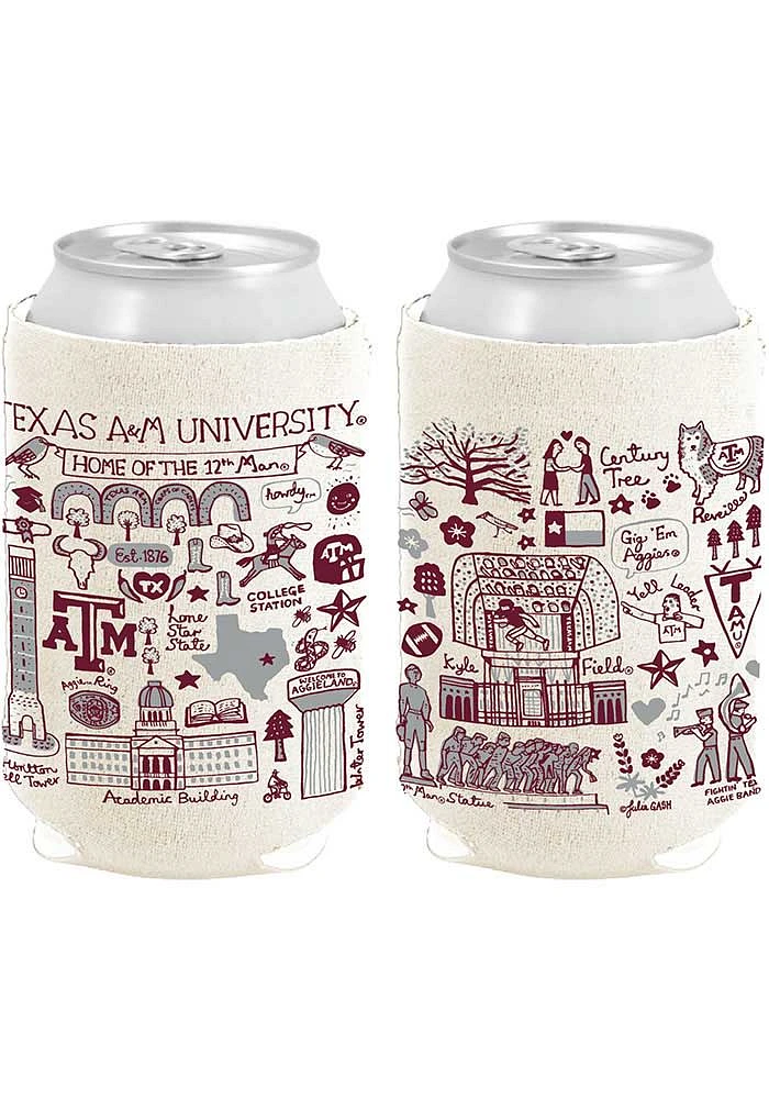 Texas A&M Aggies 12 oz Julia Gash Can Coolie - Maroon