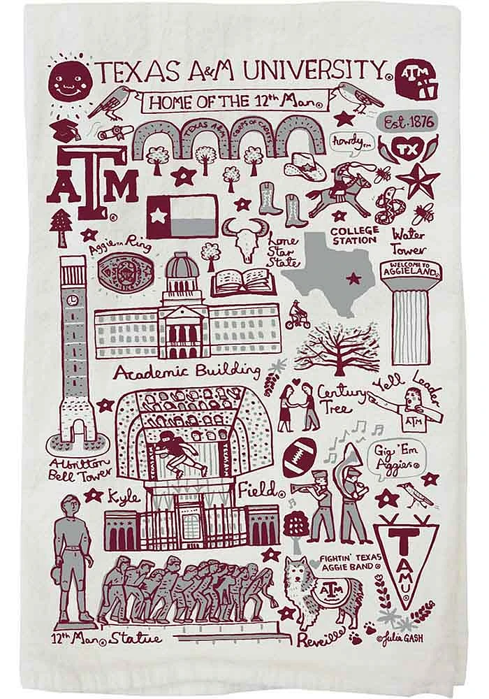 Texas A&M Aggies Julia Gash Natural Towel