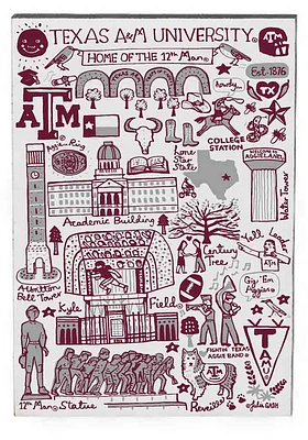 Texas A&M Aggies Julia Gash Jumbo Magnet