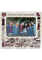 Missouri State Bears Julia Gash 4x6 inch Distressed Wood Picture Frame - White