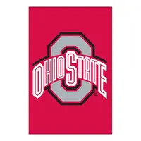Ohio State Buckeyes 12.5x18 Applique Garden Flag - Red