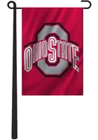 Ohio State Buckeyes 12.5x18 Applique Garden Flag - Red