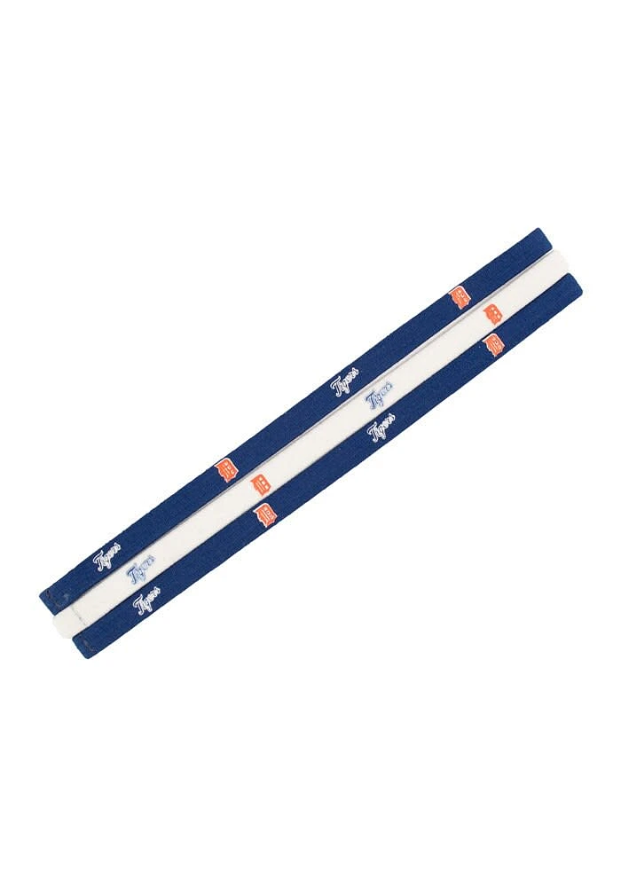Detroit Tigers 3 Pack Elastic Womens Headband