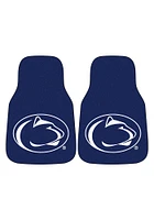 Sports Licensing Solutions Penn State Nittany Lions 2-Piece Carpet Car Mat - Navy Blue