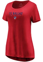 FC Dallas Womens Red Over Everything Short Sleeve T-Shirt