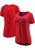 FC Dallas Womens Red Over Everything Short Sleeve T-Shirt