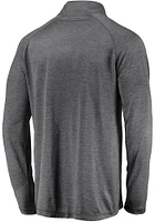 Texas A&M Aggies Mens Grey Contrast Striated Long Sleeve Qtr Zip Pullover