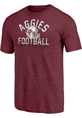 Texas A&M Aggies Maroon Football Elite Offense Short Sleeve Fashion T Shirt