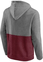 Texas A&M Aggies Mens Charcoal Colorblock Classic Arch Long Sleeve Hoodie