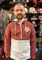 Texas A&M Aggies Mens Maroon Thrill Seeker Pullover Light Weight Jacket