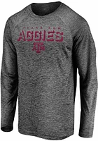 Texas A&M Aggies Grey Striated Indisputable Favorite Long Sleeve T-Shirt