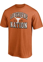 Texas Longhorns Burnt Orange Block Party Short Sleeve T Shirt